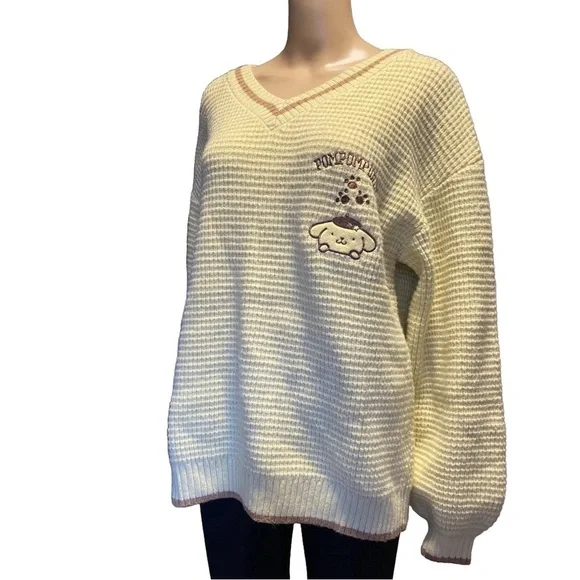 Sanrio My Melody Kuromi Cinnamoroll Oversized Sweater Size Medium - Picture 3 of 13